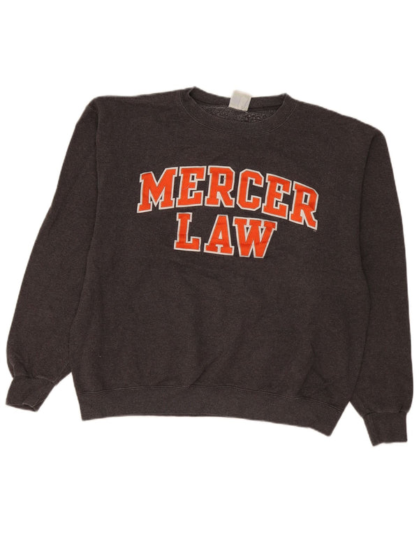 Campeão Mens Mercer Graphic Moletom Jumper Grande Cinza