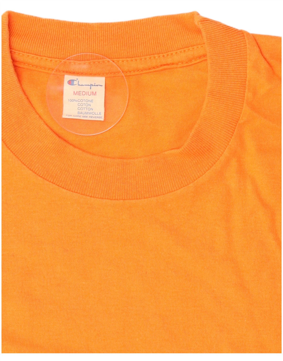 Camiseta masculina Champion Graphic Top Médio Algodão Laranja
