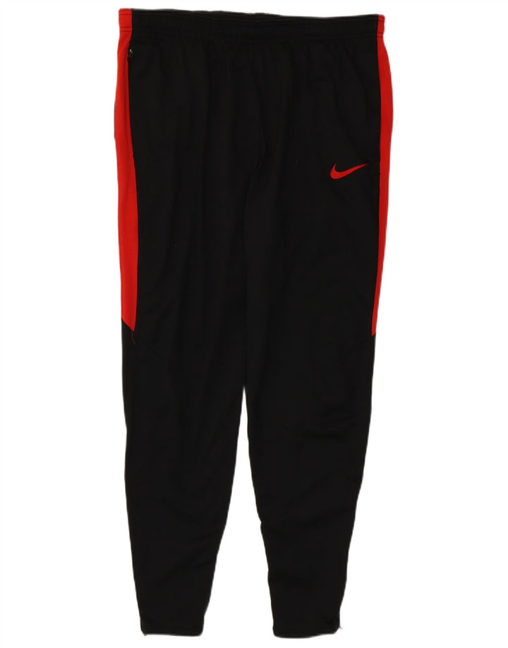 Calça de treino masculina Nike Dri Fit XL preta colorblock poliéster