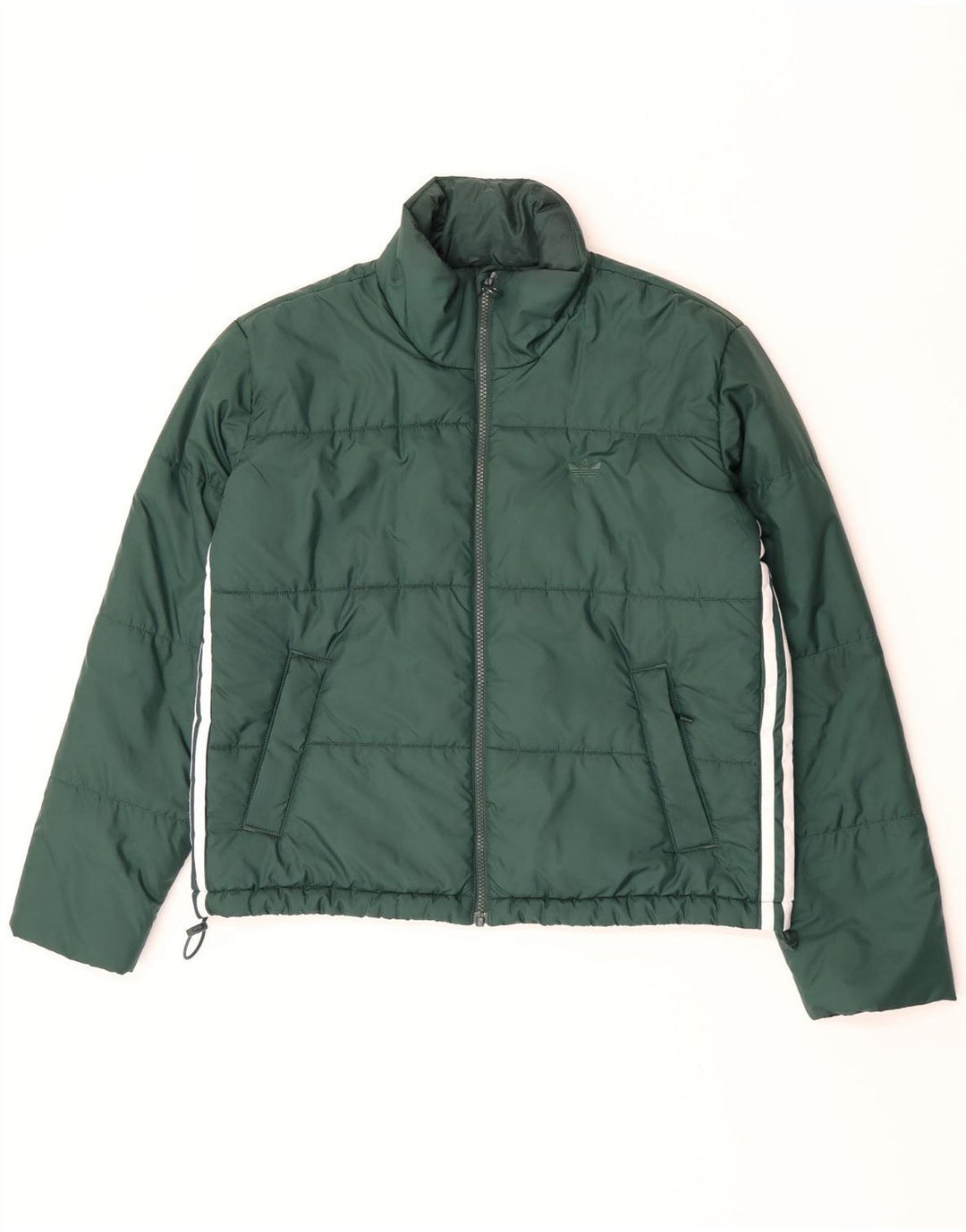 Jaqueta acolchoada oversized feminina Adidas UK 10 poliéster verde pequeno