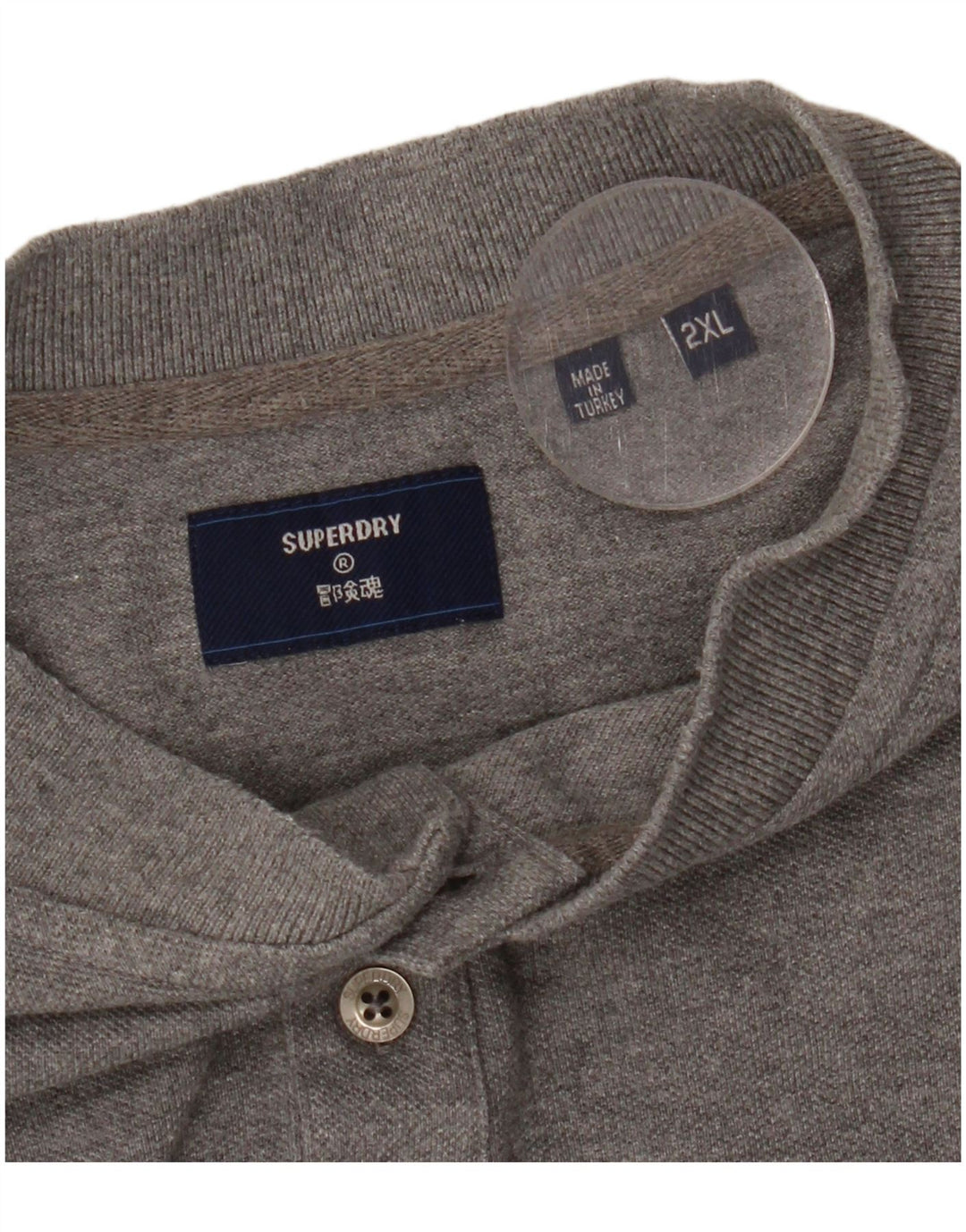 Camiseta masculina SUPERDRY Top 2XL cinza