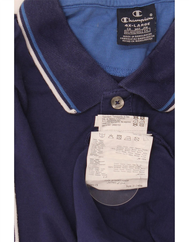 Camisa polo masculina CHAMPION 4XL algodão azul marinho