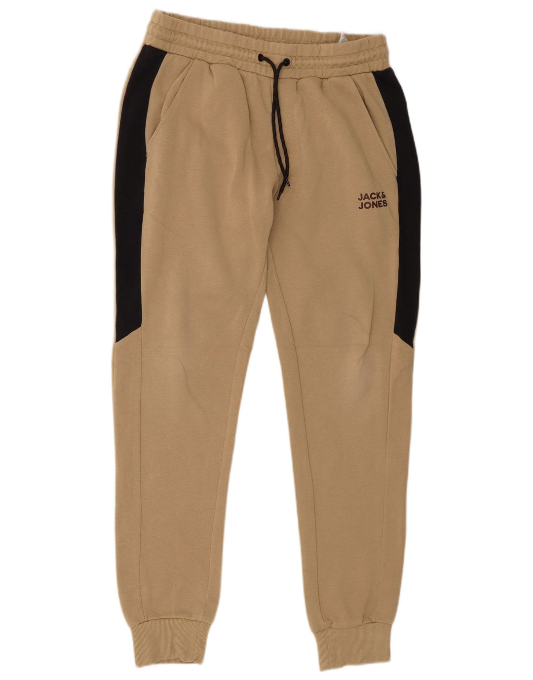 Calça de treino masculina Jack & Jones Joggers médio bege colorblock