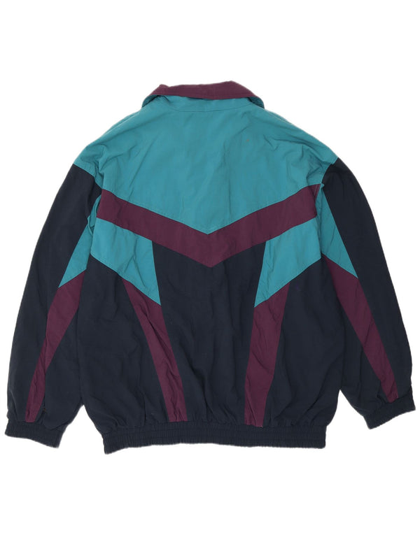 Jaqueta masculina ETIREL com ajuste solto e top IT 50 bloco colorido azul médio