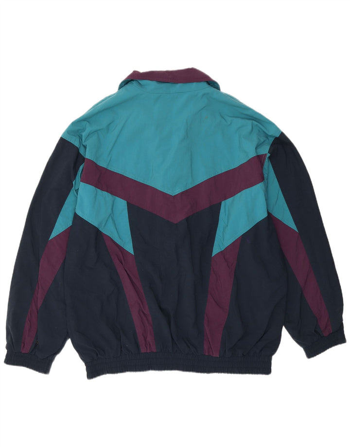 Jaqueta masculina ETIREL com ajuste solto e top IT 50 bloco colorido azul médio