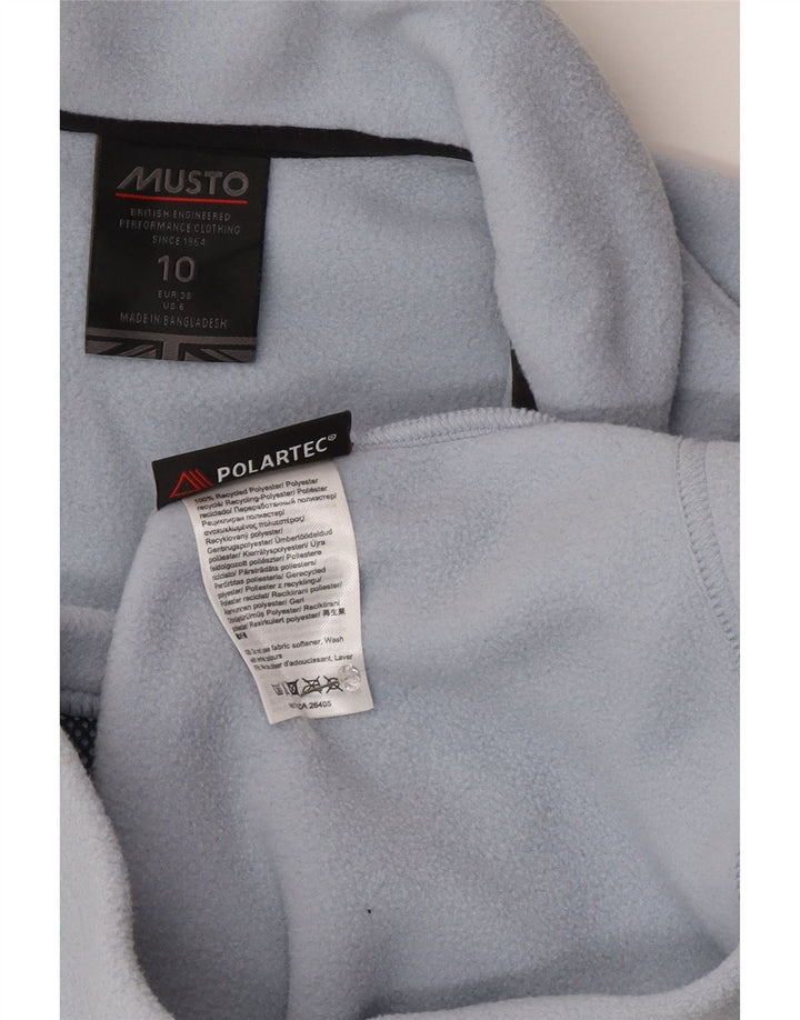 Jaqueta de lã feminina Musto UK 10 poliéster azul pequeno
