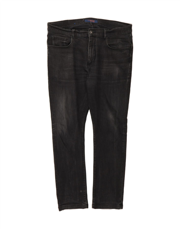 TRUSSARDI Mens Slim Jeans W36 L30 Black Vintage Trussardi and Second-Hand Trussardi from Messina Hembry 