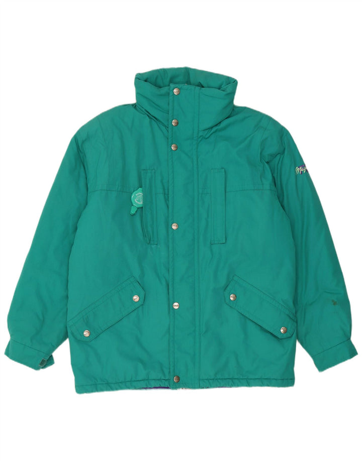 Jaqueta de esqui masculina Fila com capuz IT 50 grande algodão verde
