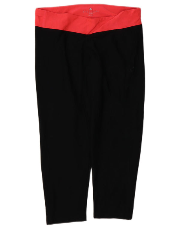 Adidas Womens Climalite Leggings UK 12/14 Médio Preto Poliéster