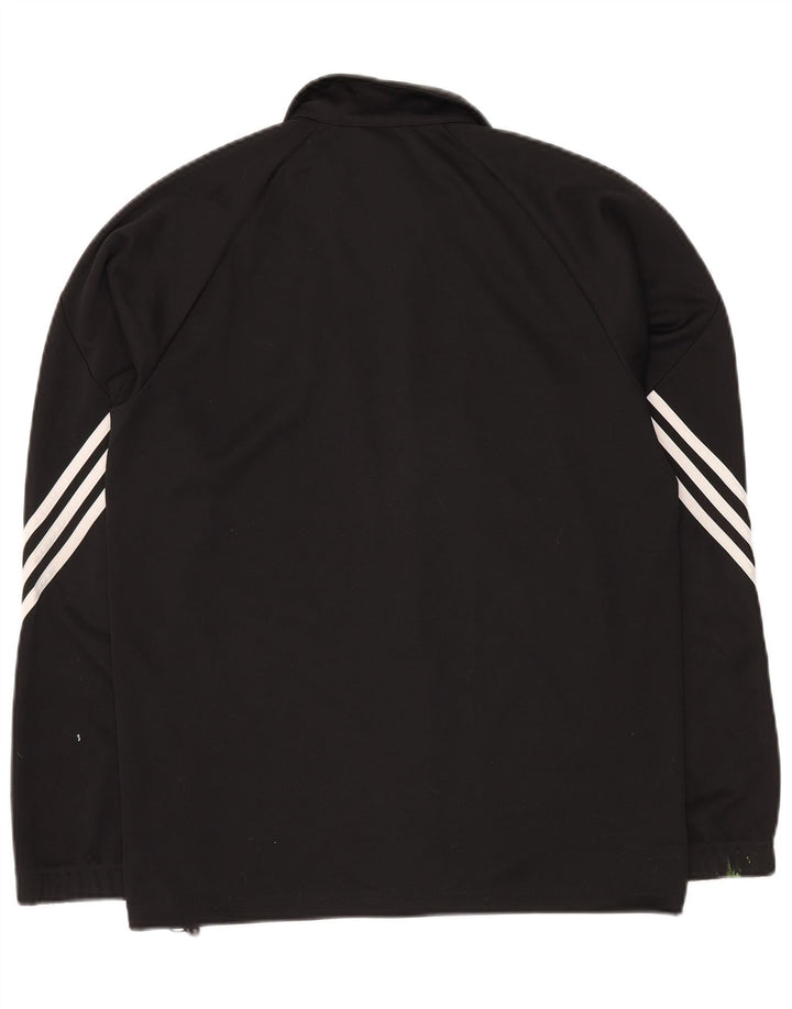 ADIDAS Mens Climalite Tracksuit Top Jacket Médio Preto Poliéster