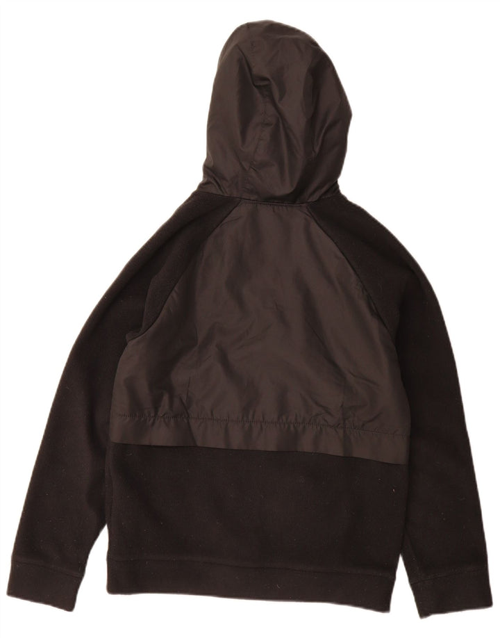 Jaqueta Nike Boys com capuz de lã 10-11 anos médio preto poliéster