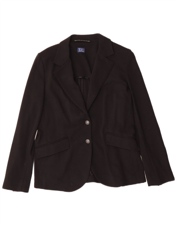 Trussardi Jeans Jaqueta blazer feminina com 2 botões IT 46 Viscose preta grande