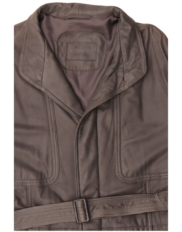 Casaco de couro masculino Asgard UK 42 XL cinza