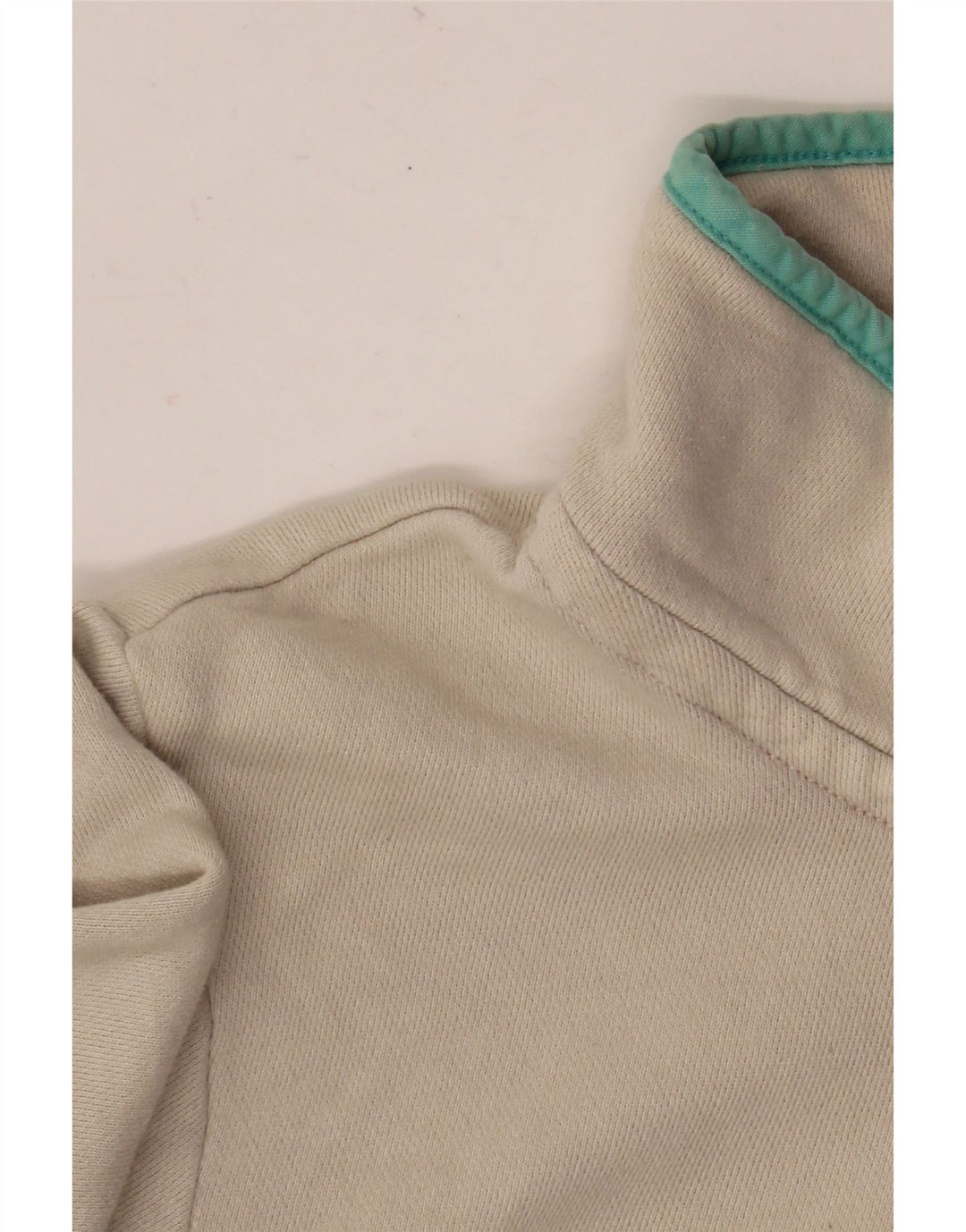 Suéter feminino Joules com gola redonda e botão UK 16 listrado branco grande