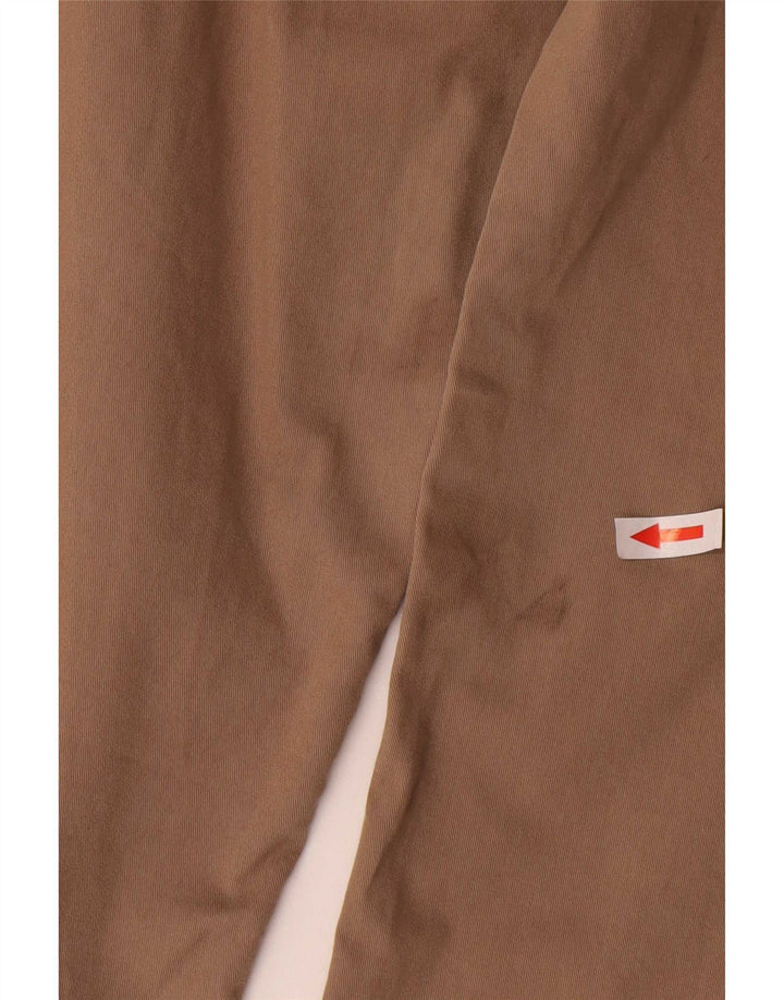 Calça feminina cortada reta Marks & Spencer Reino Unido 12 médio W32 L24 marrom