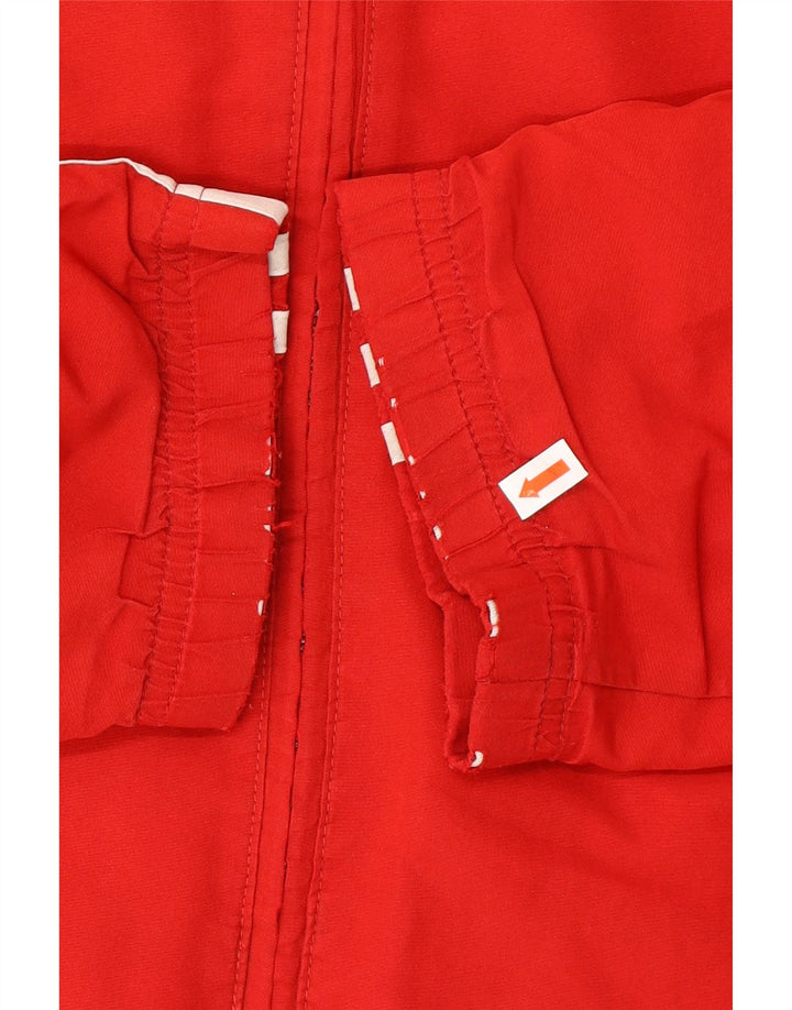 ADIDAS Mens Rain Jacket UK 48/50 XL Vermelho Colourblock Poliéster