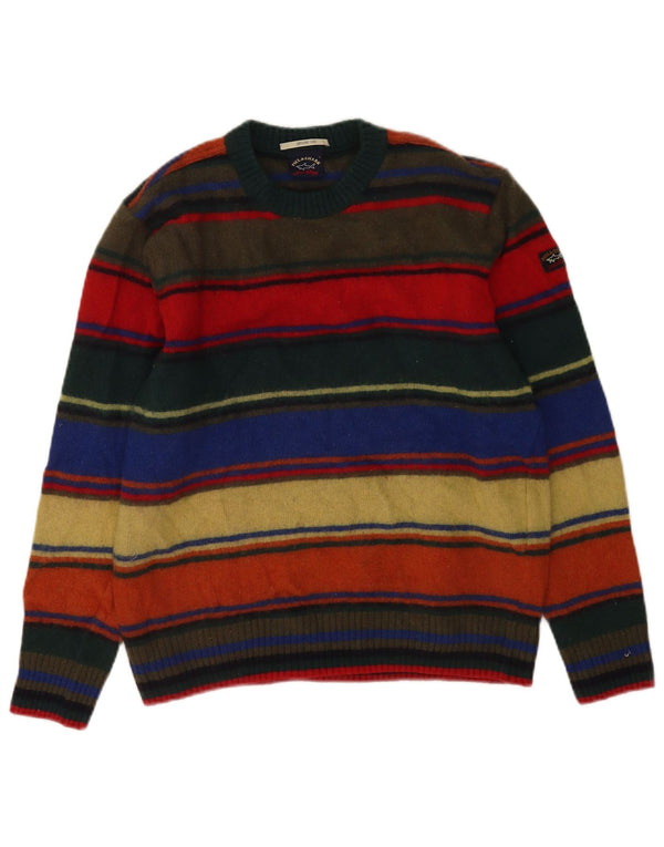 Suéter feminino Paul & Shark com gola redonda Reino Unido 16 grande multicolorido