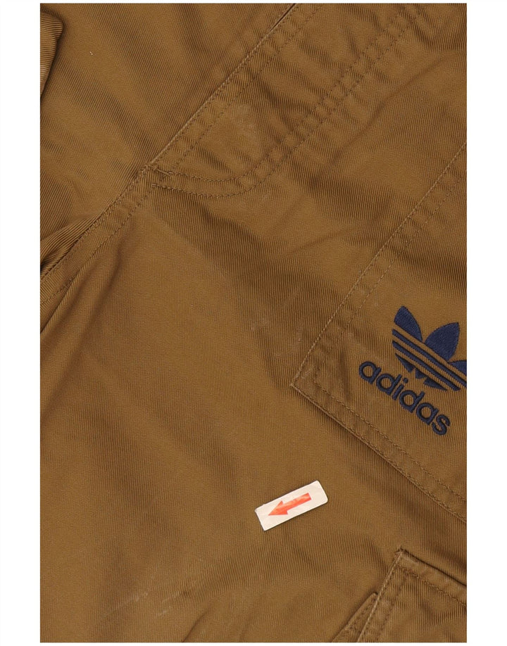 Adidas Mens Cargo Shorts Grande W36 Algodão Marrom