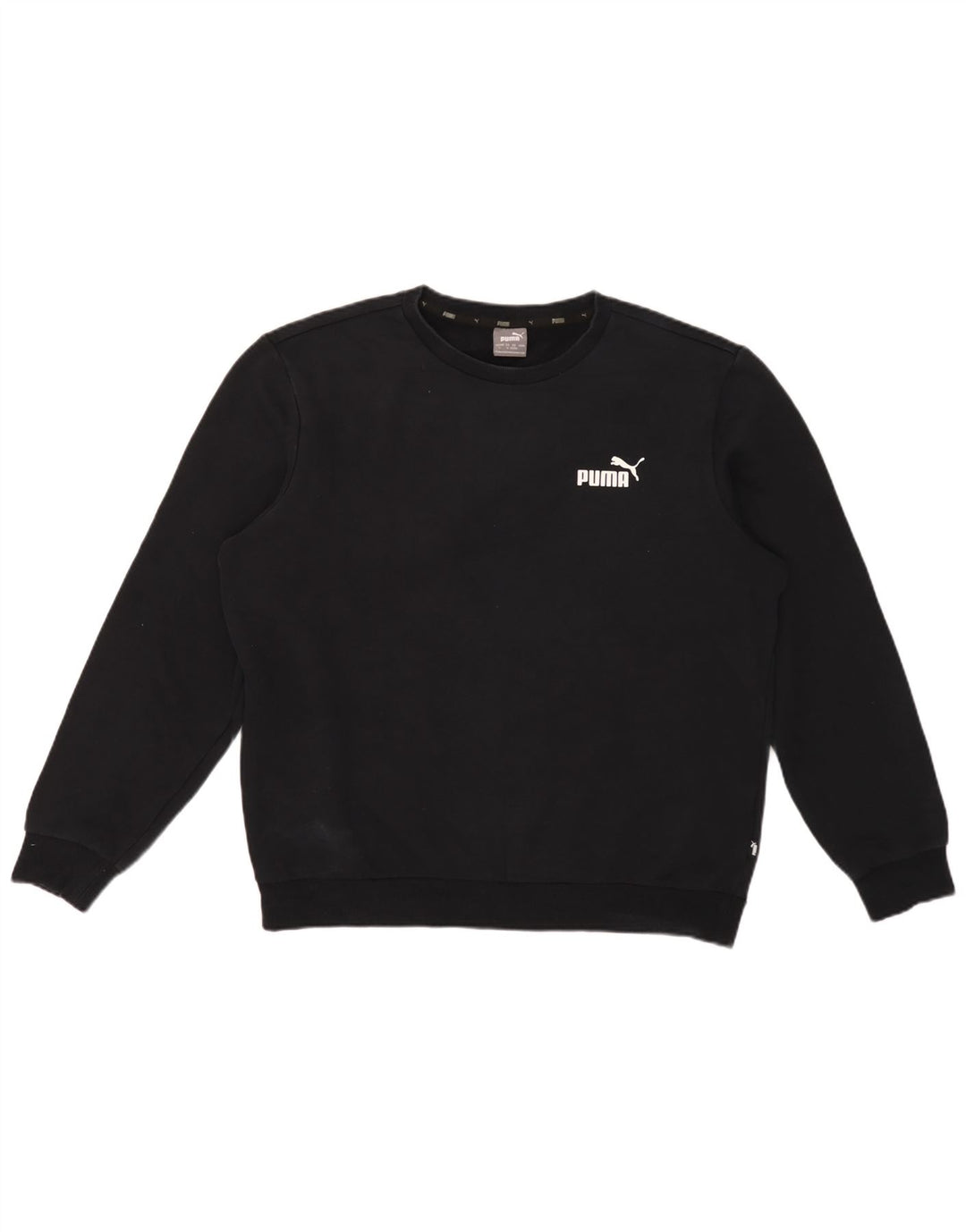 Puma moletom masculino jumper grande algodão preto