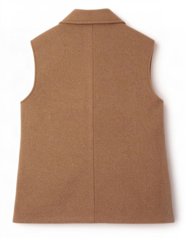 Jaqueta blazer feminina sem mangas oversized Zara Reino Unido 14 médio bege