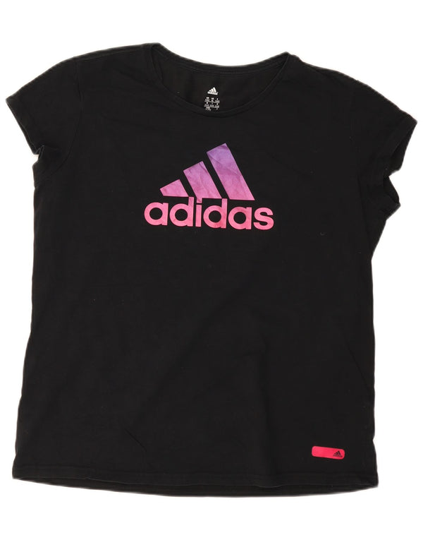 Adidas Camiseta Feminina Graphic Top UK 20/22 XL Algodão Preto