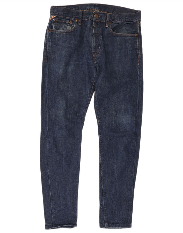 Ralph Lauren Masculino Slim Jeans W32 L34 Azul Algodão