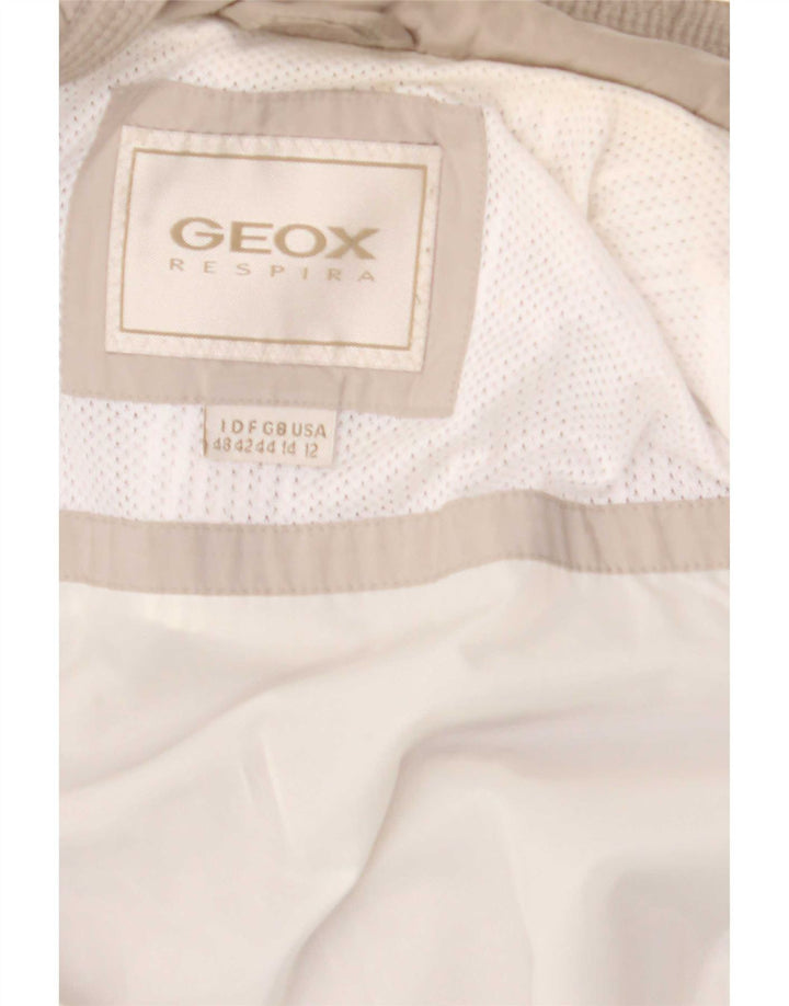 Jaqueta Geox Feminina Respira Utility UK 14 Grande Poliéster Bege