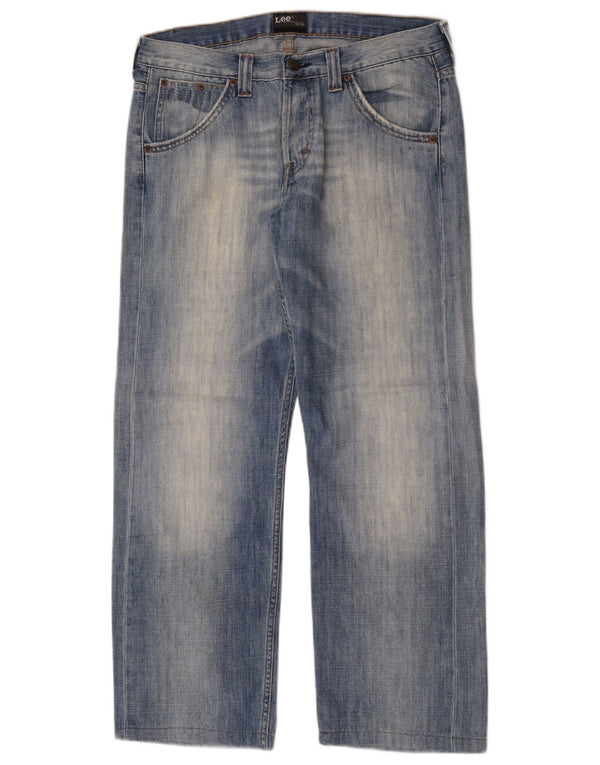 Lee Mens Ripley Straight Jeans W32 L29 Azul Algodão