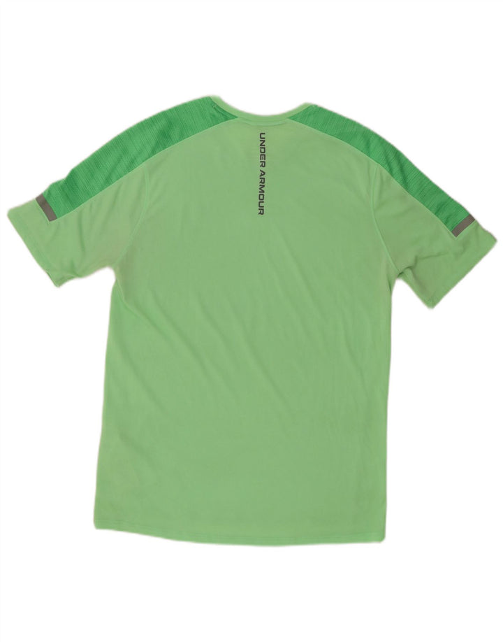 Camiseta gráfica masculina UNDER ARMOUR, pequeno, verde, colorido, poliéster