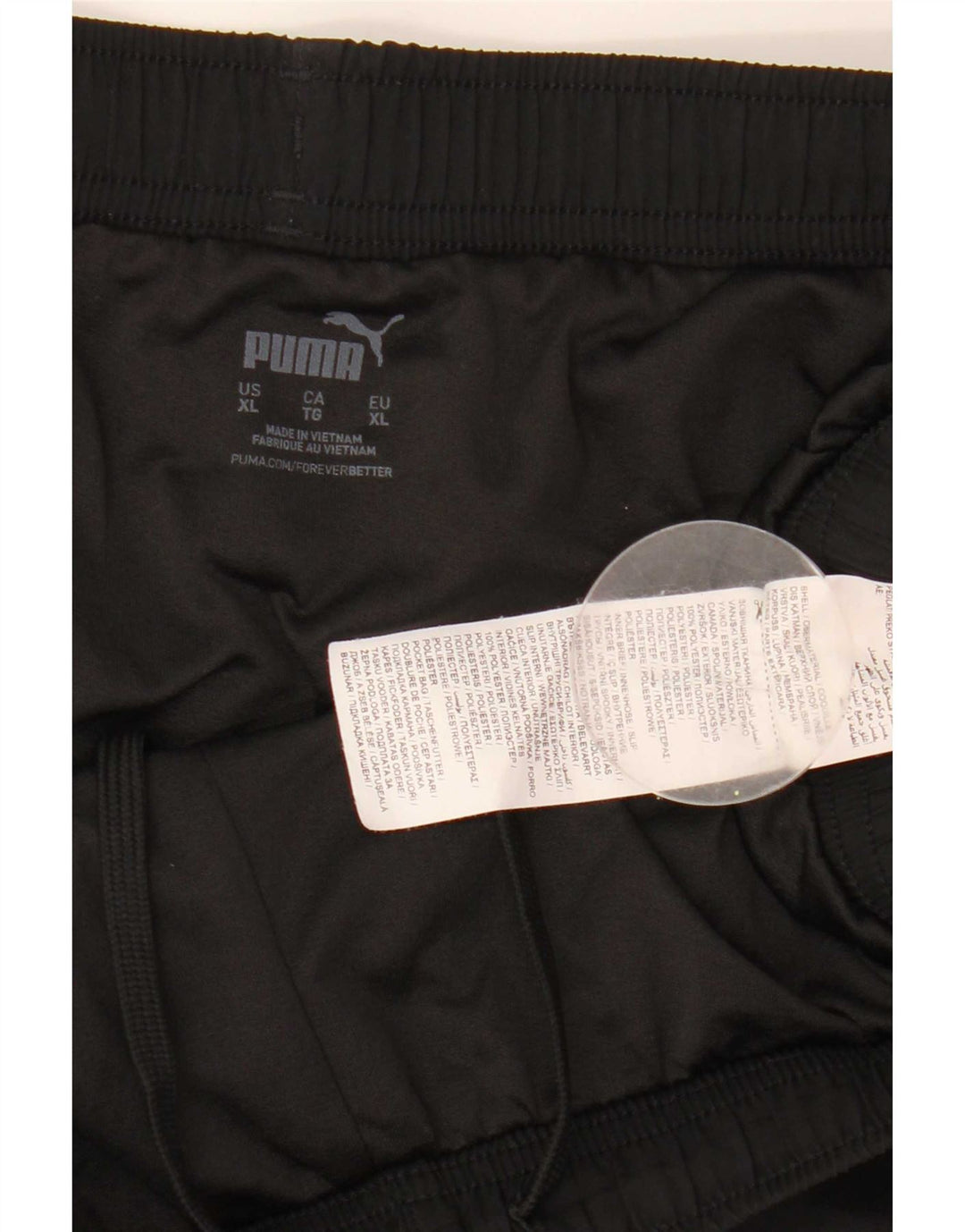 Shorts esportivos masculinos Puma XL preto poliéster