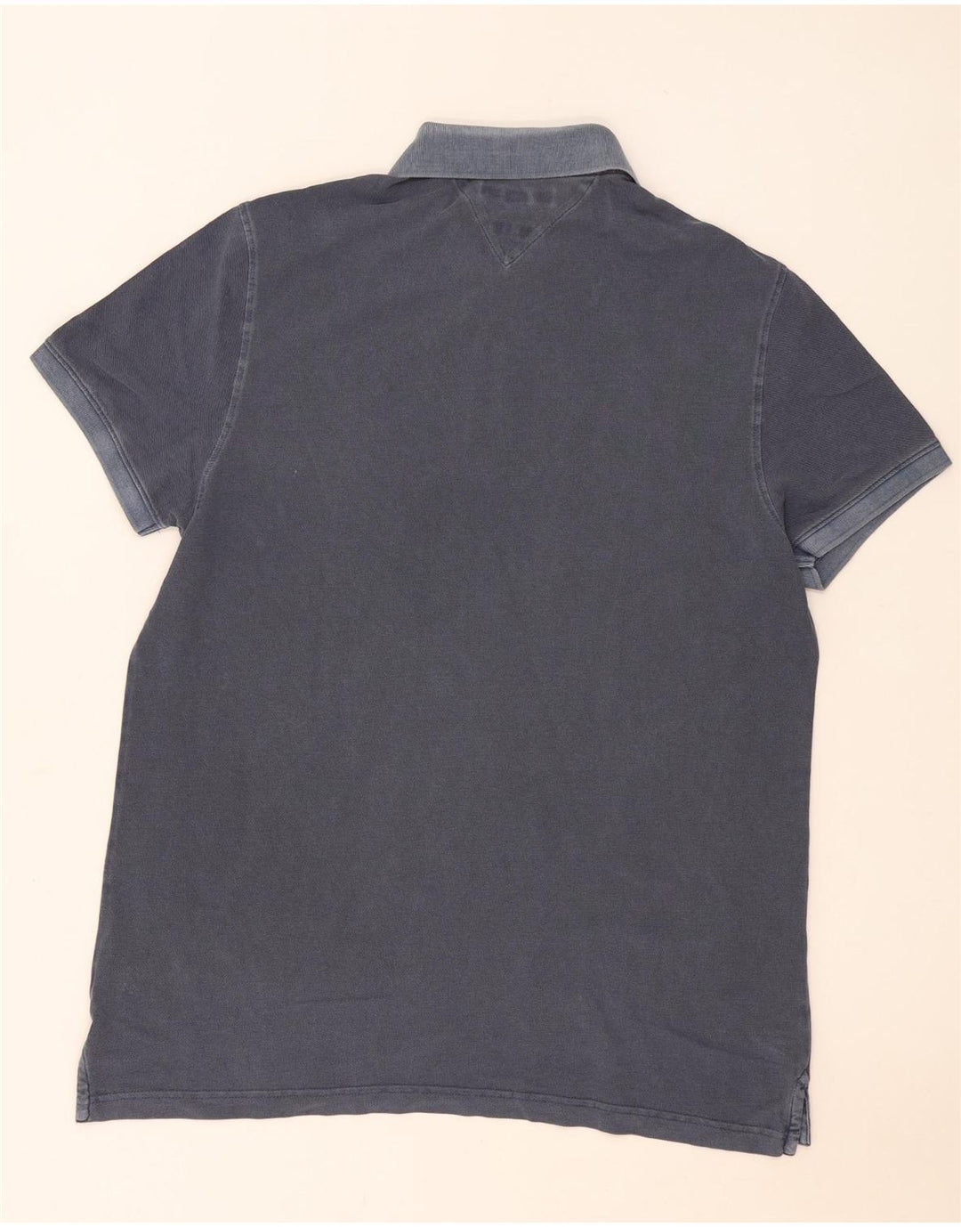 Camisa polo masculina Tommy Hilfiger Regular Fit grande azul marinho