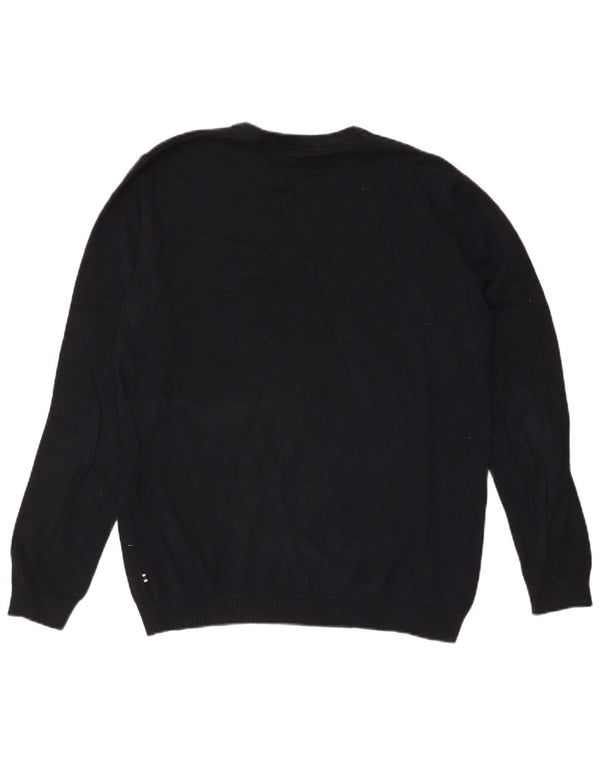 Jack & Jones Suéter masculino com gola redonda XL algodão azul marinho