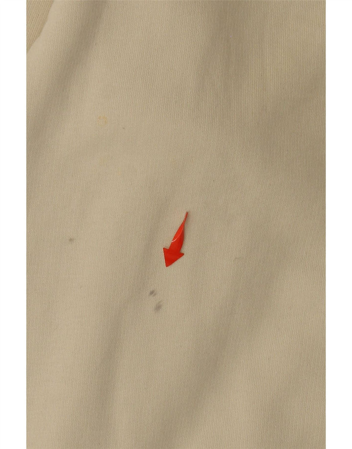 Moletom com capuz masculino NEW BALANCE com ajuste solto e algodão bege médio