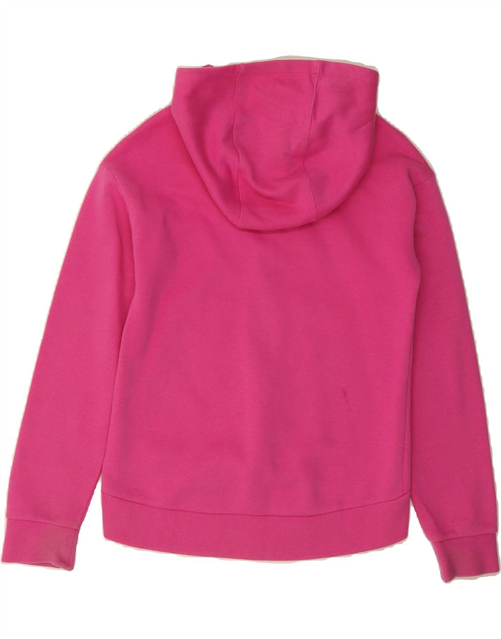 NIKE Girls Zip Hoodie Sweater 12-13 Years Large Pink Cotton Vintage Nike and Second-Hand Nike from Messina Hembry 