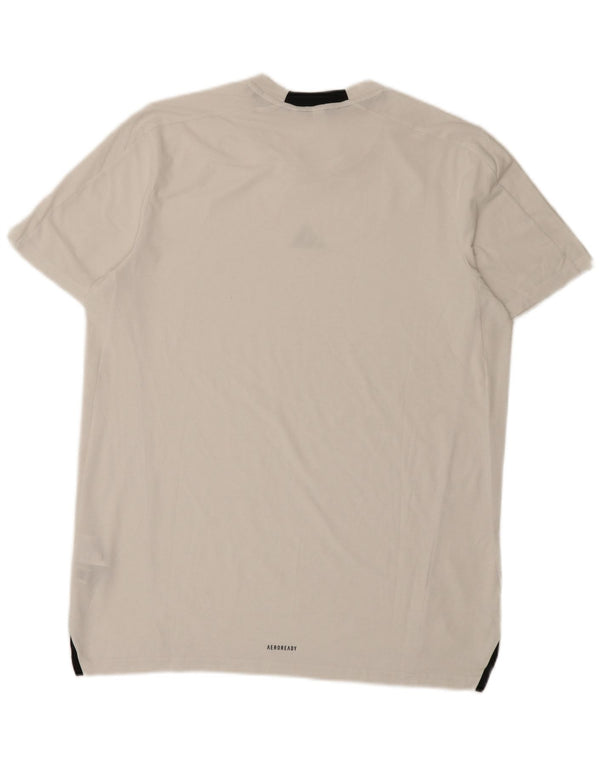 Adidas Camiseta Masculina Top Grande Branco Poliéster Esportivo