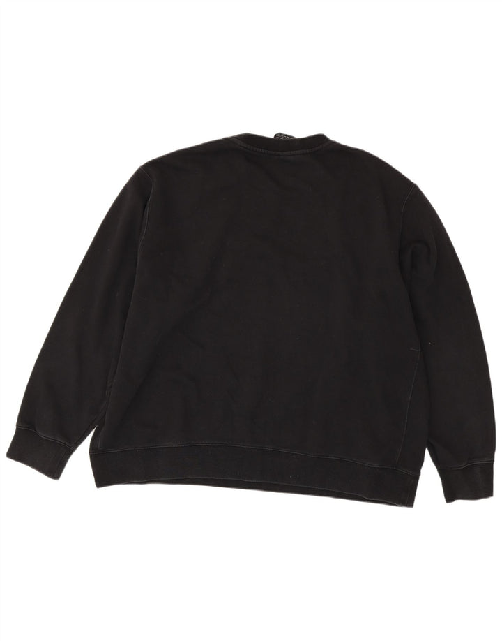 NIKE Mens Moletom Jumper 2XL Algodão Preto