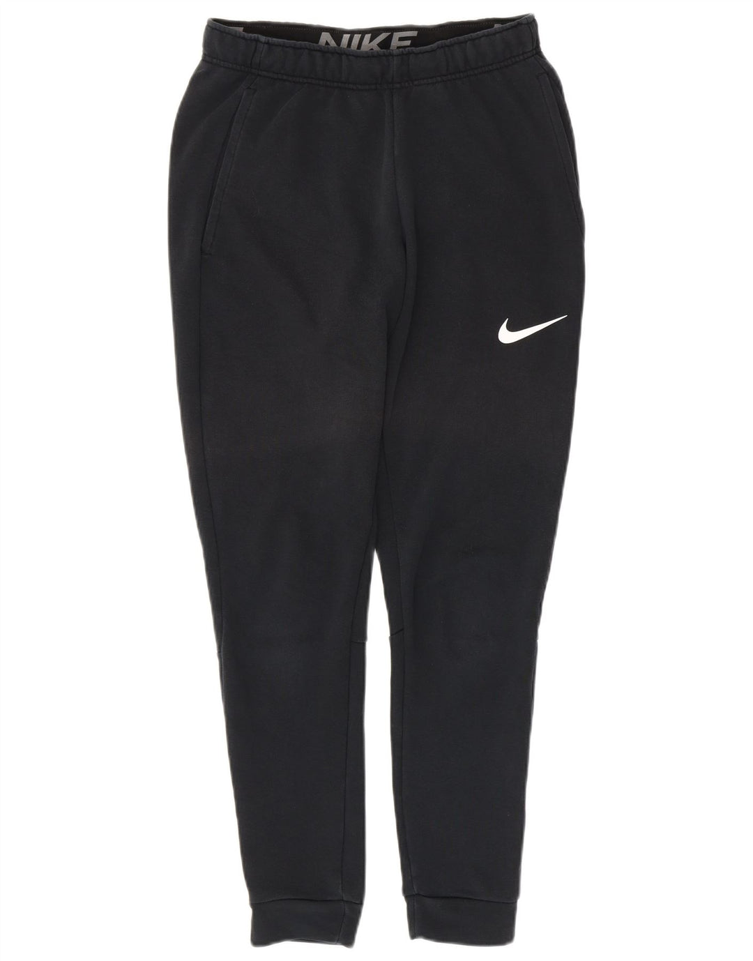 NIKE Mens Dri Fit Calças de treino Joggers Pequeno Algodão Preto