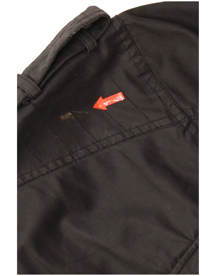 Jaqueta militar masculina vintage UK 42 XL algodão preto