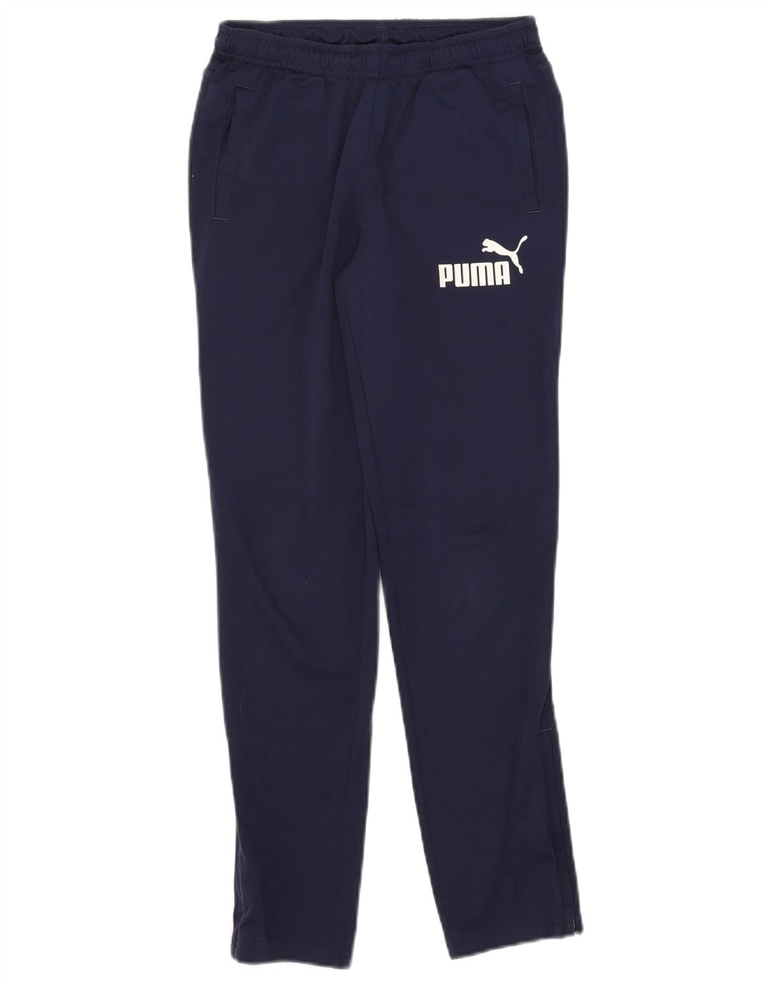 Calças de treino Puma Boys Graphic 11-12 anos azul marinho poliéster