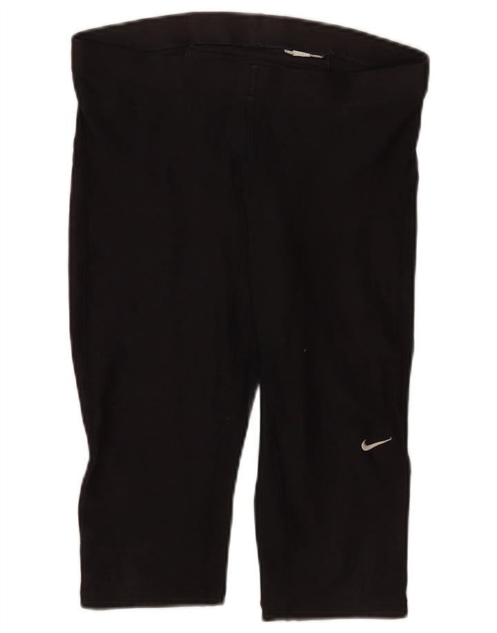 Nike Womens Capri Leggings UK 10-12 Médio Preto Poliéster