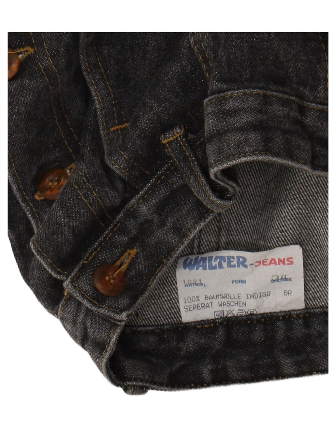 VINTAGE Womens Denim Skirt IT 34 2XS W24  Grey Cotton Vintage Vintage and Second-Hand Vintage from Messina Hembry 