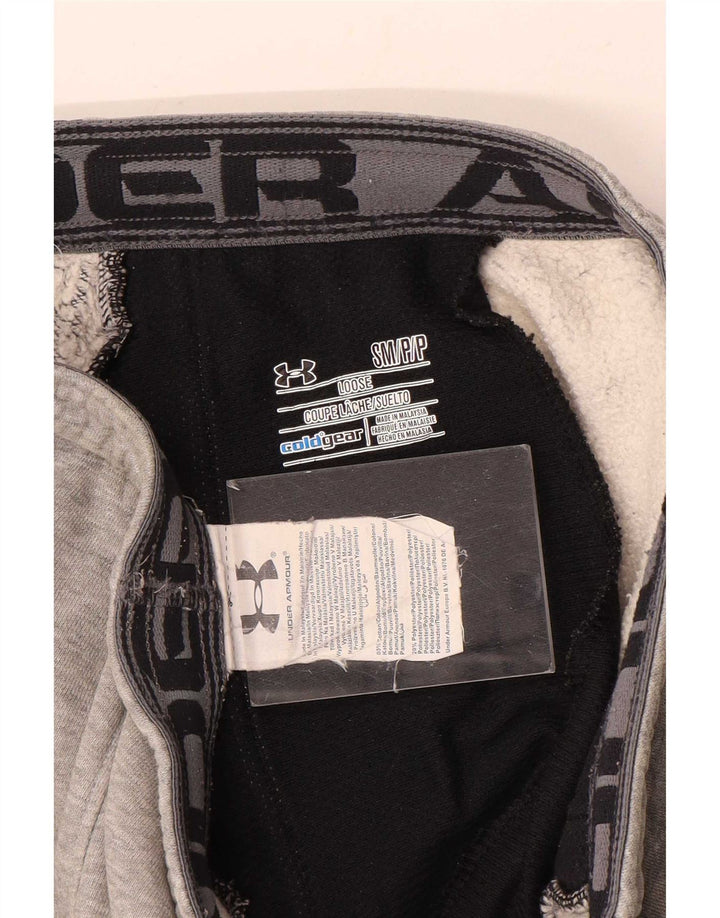 Calça de treino masculina Under Armour Cold Gear pequena cinza Colourblock