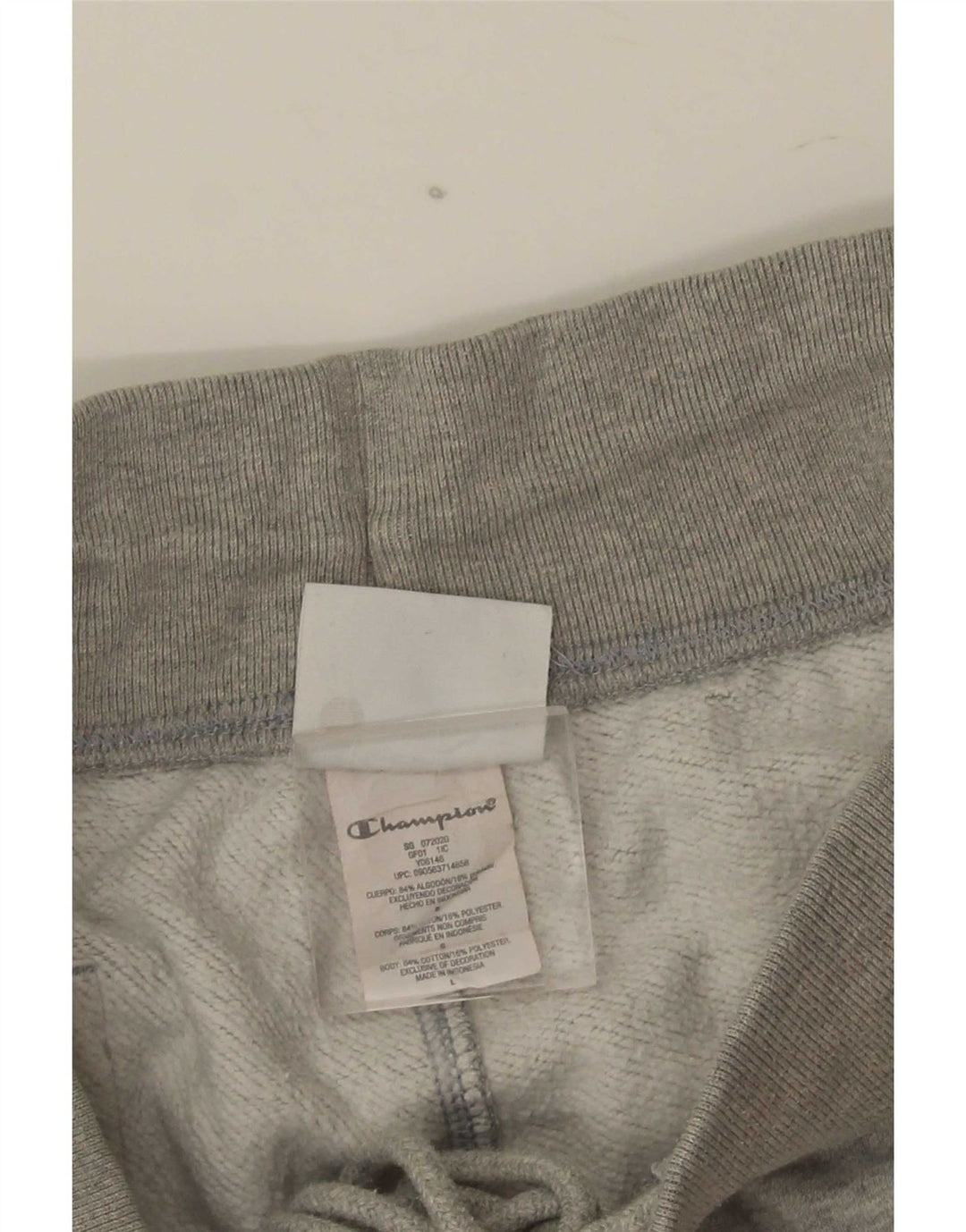 Shorts esportivo masculino Champion Reverse Weave grande algodão cinza
