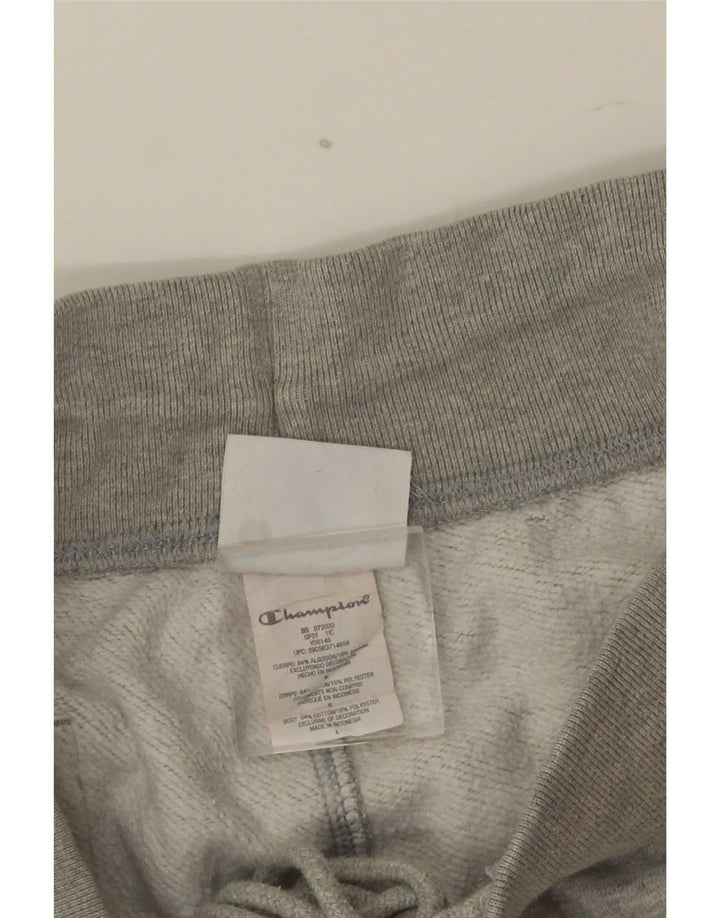 Shorts esportivo masculino Champion Reverse Weave grande algodão cinza