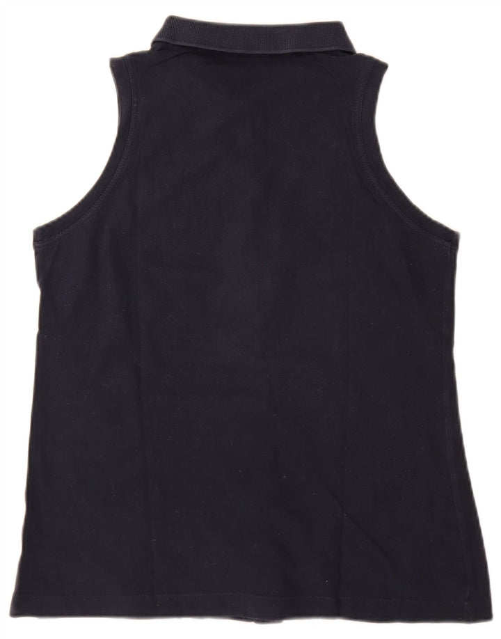Blusa feminina sem mangas Sergio Tacchini Reino Unido 12 médio azul marinho