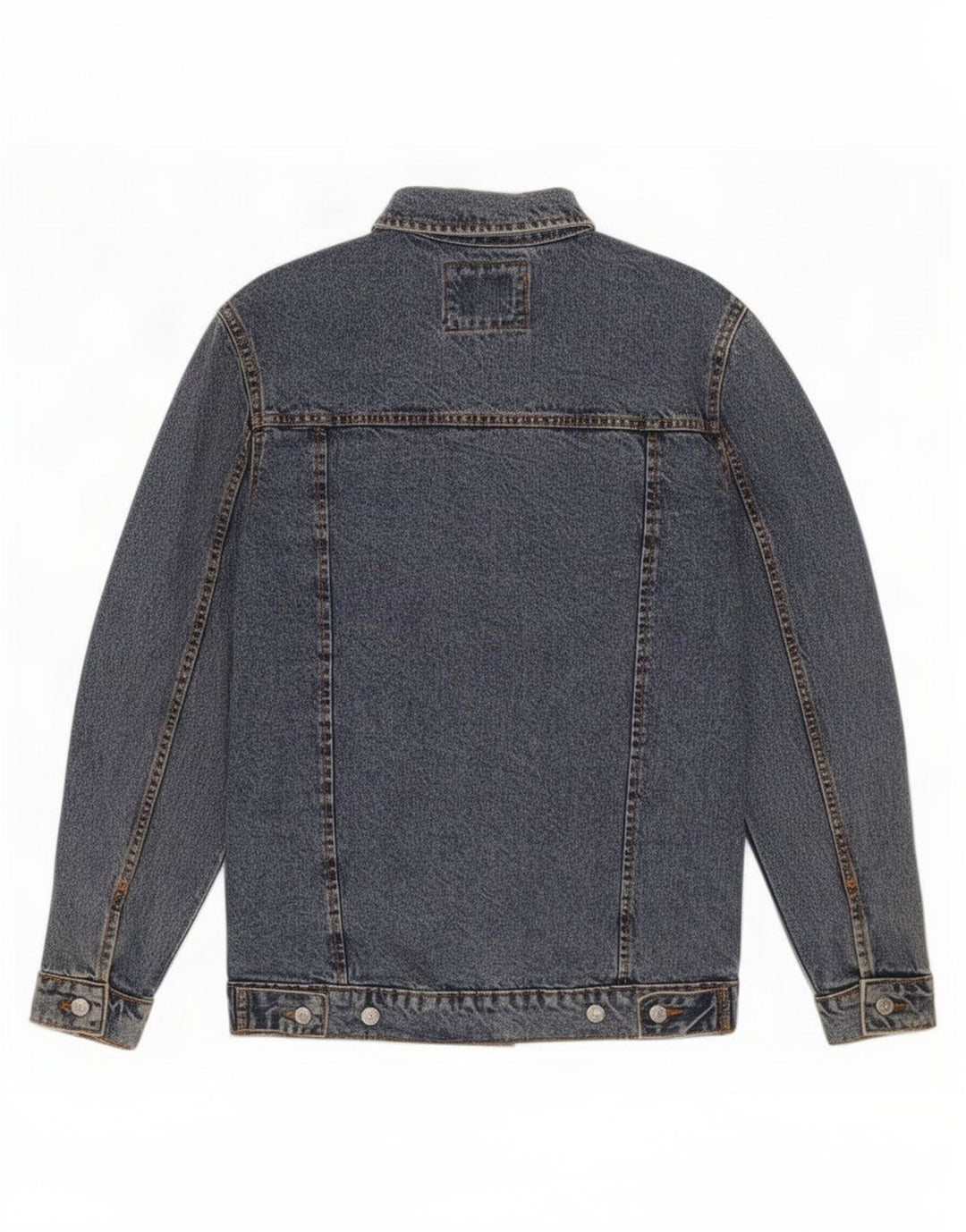 Jaqueta jeans masculina Zara UK 36 pequeno algodão azul