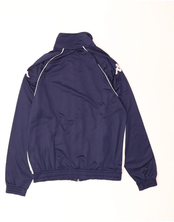 Kappa Mens Treino Top Jaqueta Médio Azul Marinho Colourblock Poliéster