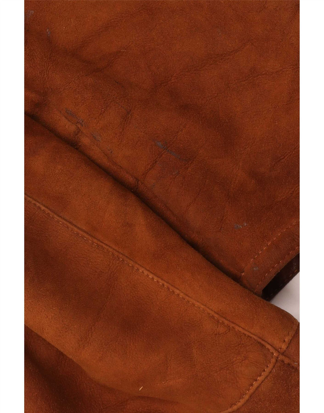 Vintage Womens Oversized Shearling Coat IT 44 Medium Brown