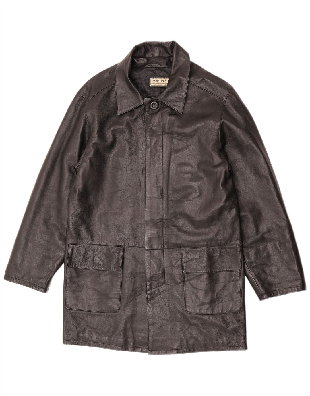 Casaco de couro masculino Martin's IT 48 couro preto médio