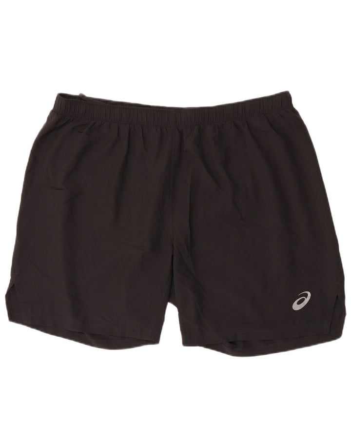 Shorts esportivos masculinos Asics 2XL poliéster preto
